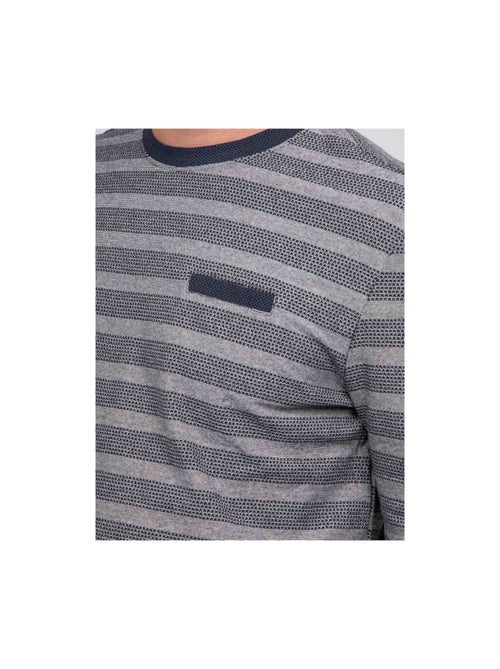 T-shirt manches longues rayé JUNANINE - Kiabi