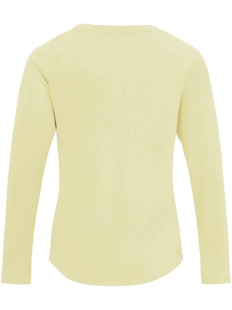 T-shirt manches longues serenity - dare 2b Jaune pâle - Kiabi