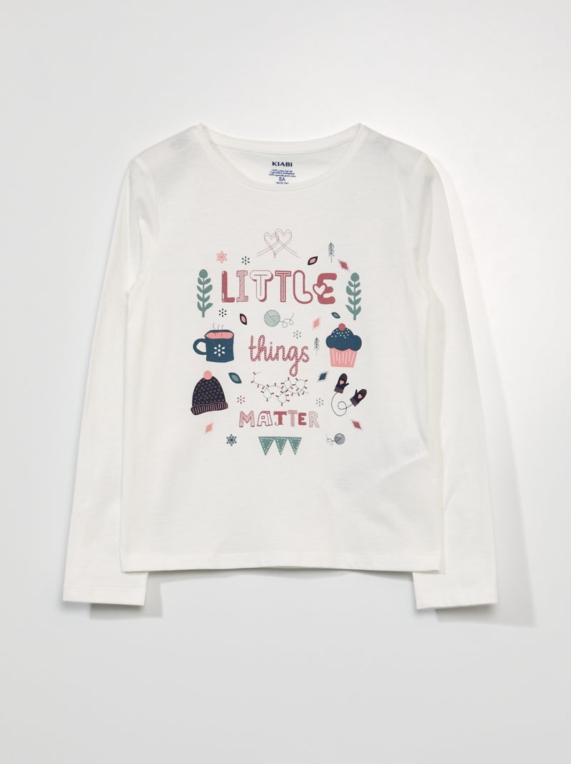 T-shirt manches longues SNOW_WINT - Kiabi