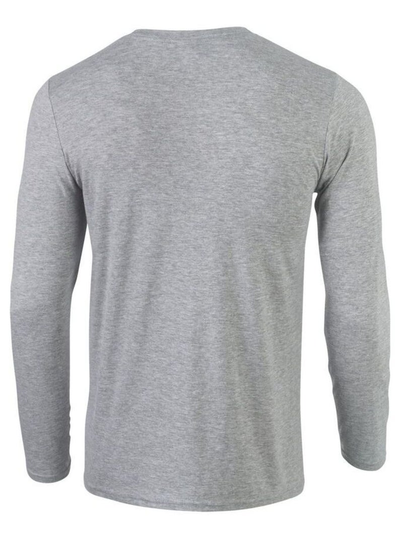 T-shirt manches longues softstyle - gildan Gris - Kiabi