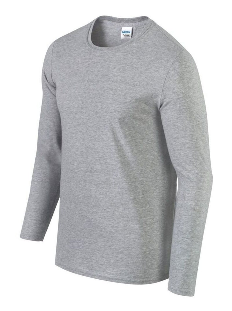T-shirt manches longues softstyle - gildan Gris - Kiabi