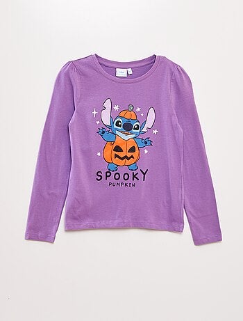 T-shirt manches longues 'Stitch' 'Disney' - Halloween