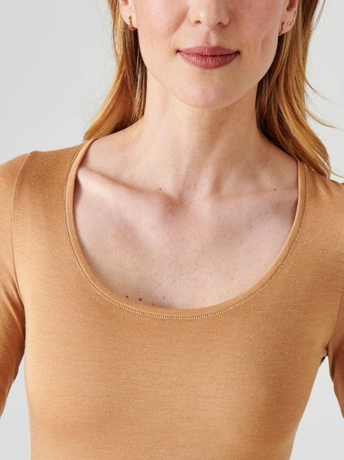 T-shirt manches longues Thermolactyl invisible thermique - Damart - Kiabi