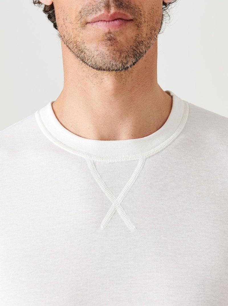T-shirt manches longues Thermolactyl Sensitive - Damart Blanc - Kiabi