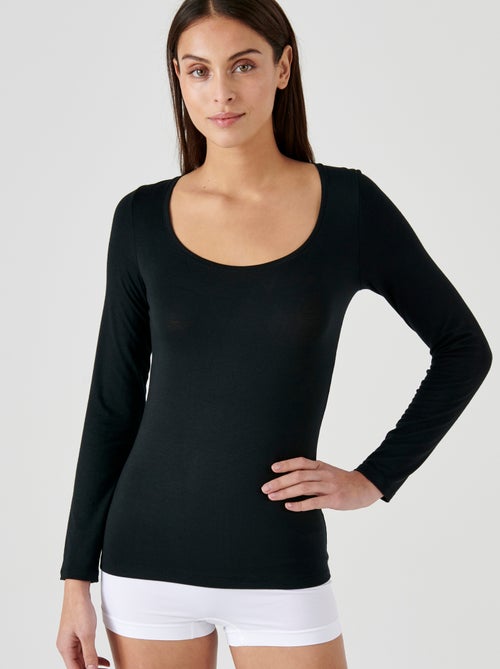 T-shirt manches longues Thermolactyl Sensitive - Damart - Kiabi
