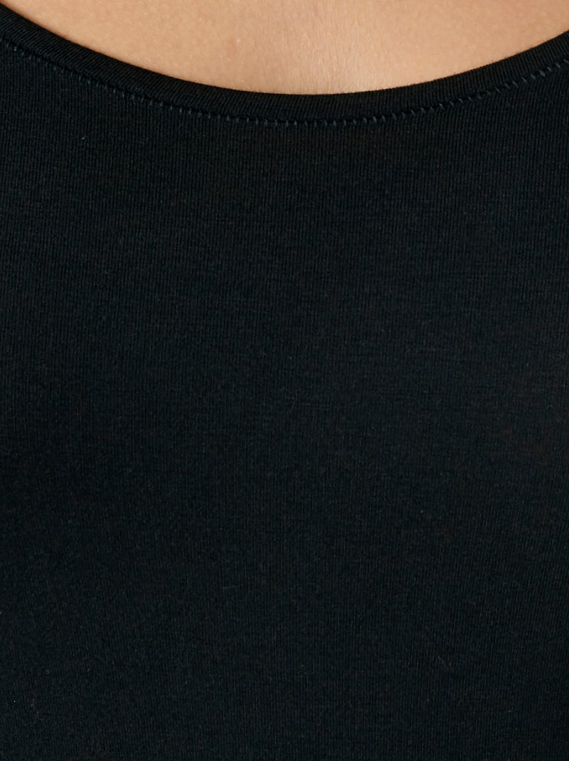 T-shirt manches longues Thermolactyl Sensitive - Damart Noir - Kiabi