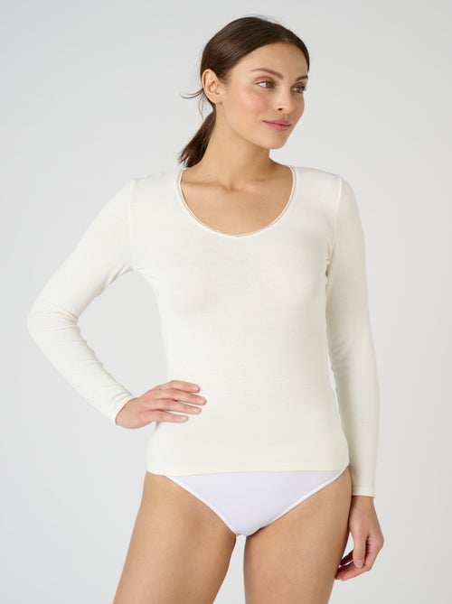 T-shirt manches longues Thermolactyl Sensitive thermique - Damart - Kiabi