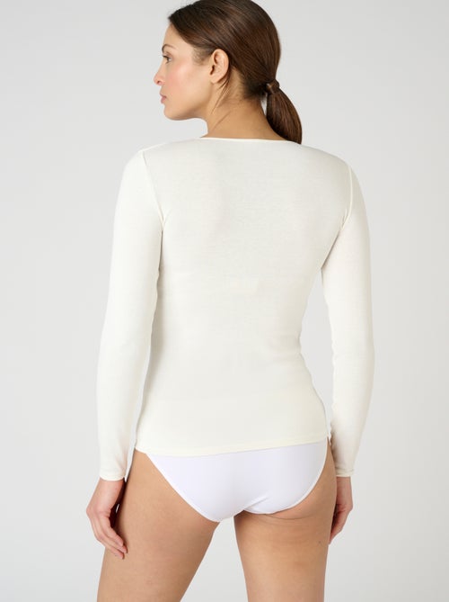 T-shirt manches longues Thermolactyl Sensitive thermique - Damart - Kiabi