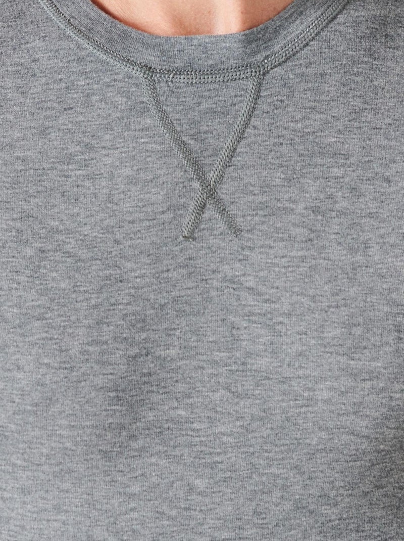 T-shirt manches longues Thermolactyl Sensitive thermique - Damart Gris chiné - Kiabi