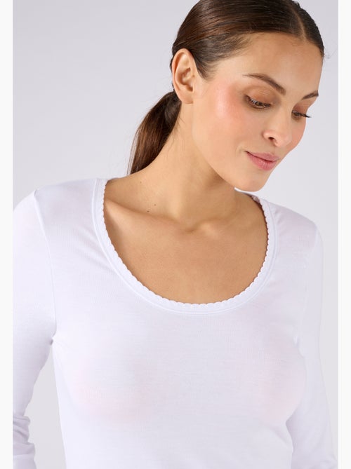 T-shirt manches longues thermorégulant Evolutyl - Damart - Kiabi