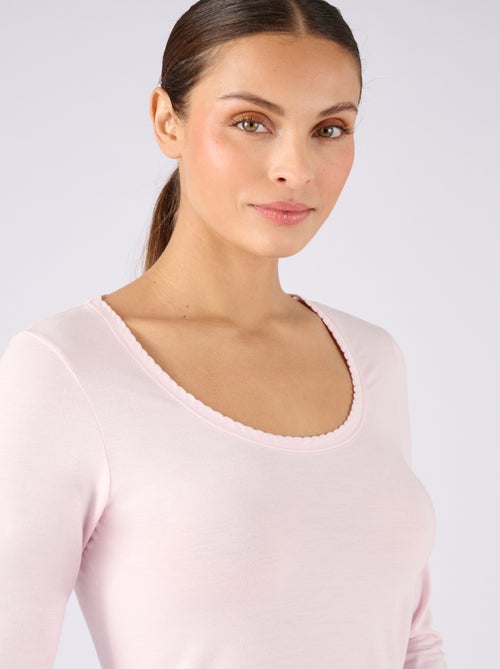 T-shirt manches longues thermorégulant Evolutyl - Damart - Kiabi