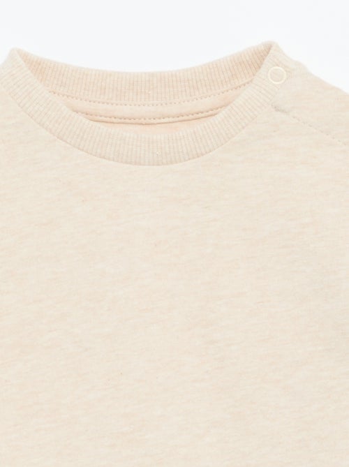 T-shirt manches longues uni - Kiabi