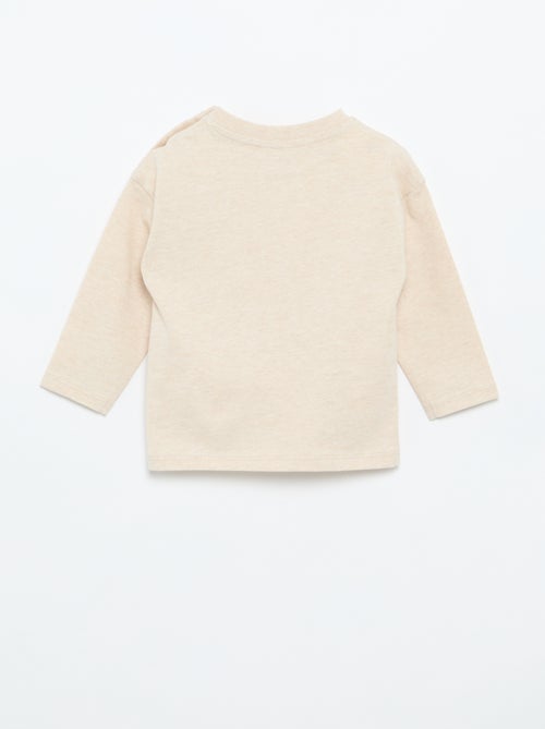 T-shirt manches longues uni - Kiabi