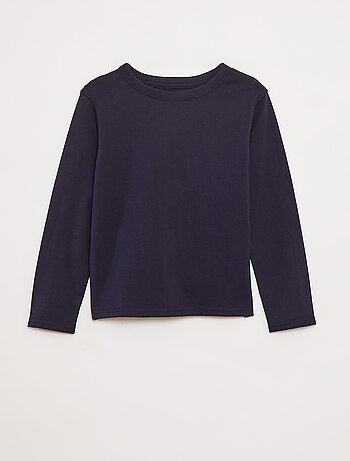 T-shirt manches longues uni