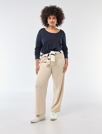 T-shirt manches longues uni en jersey