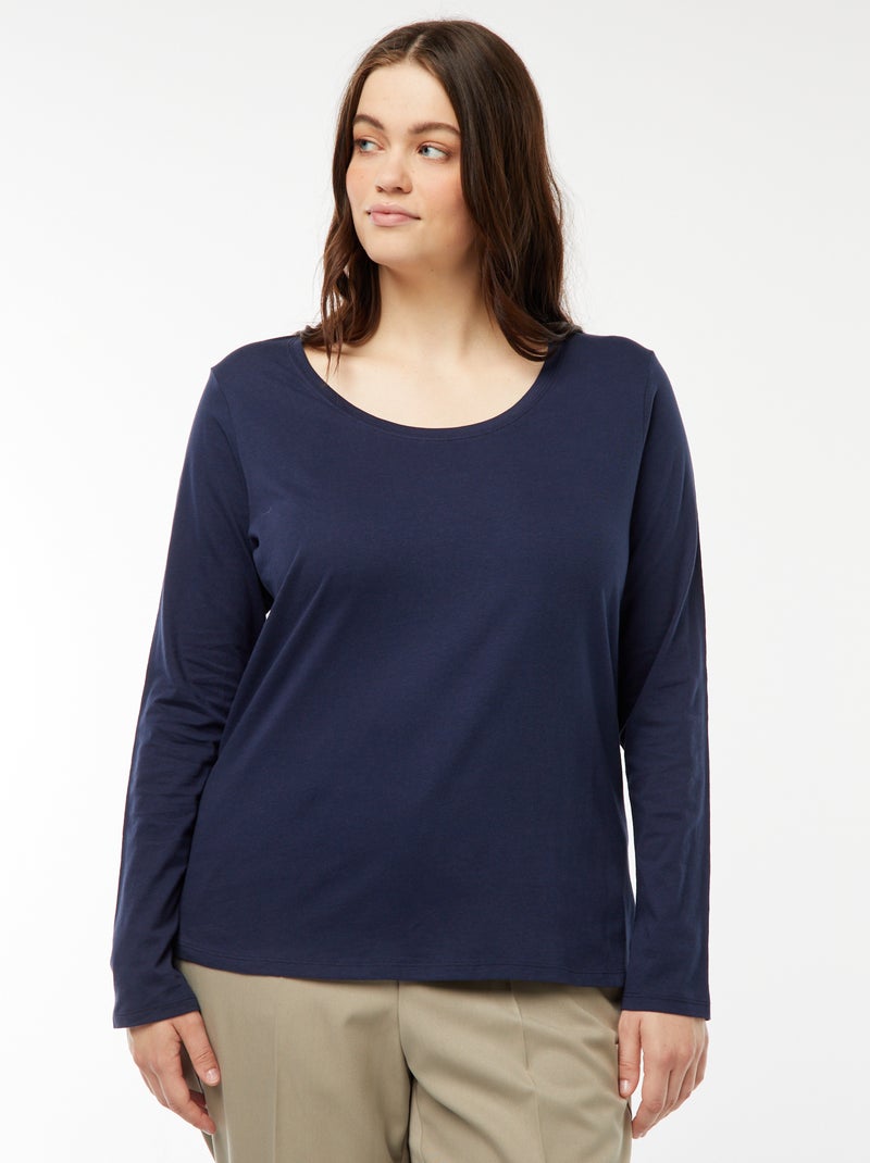 Chemise oversize en popeline de coton - Bleu clair/rayures blanches - FEMME | H&M FR