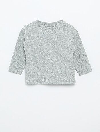 T-shirt manches longues uni