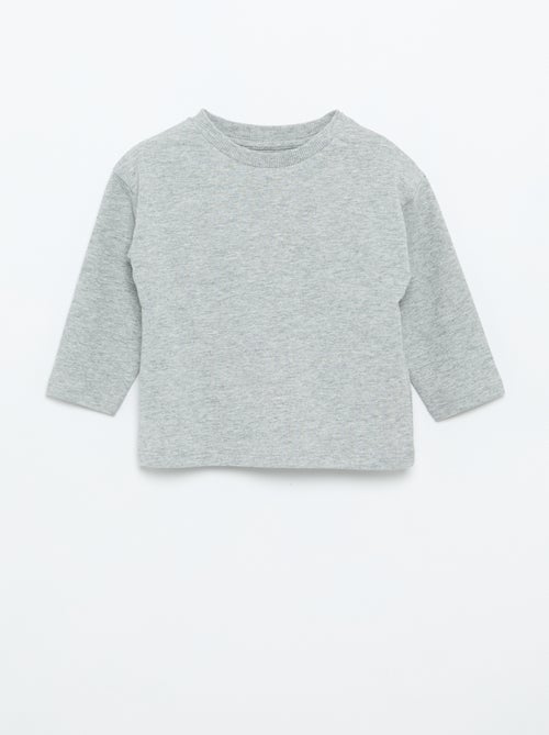 T-shirt manches longues uni - Kiabi T-shirt manches longues uni - Kiabi
