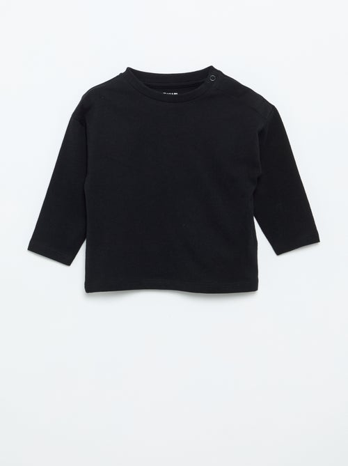 T-shirt manches longues uni - Kiabi T-shirt manches longues uni - Kiabi