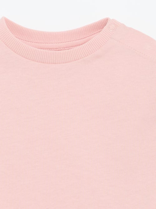 T-shirt manches longues uni - Kiabi