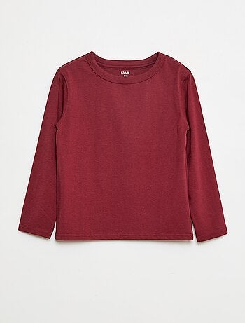 T-shirt manches longues uni