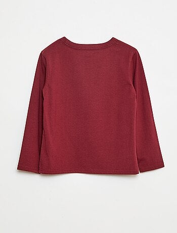 T-shirt manches longues uni