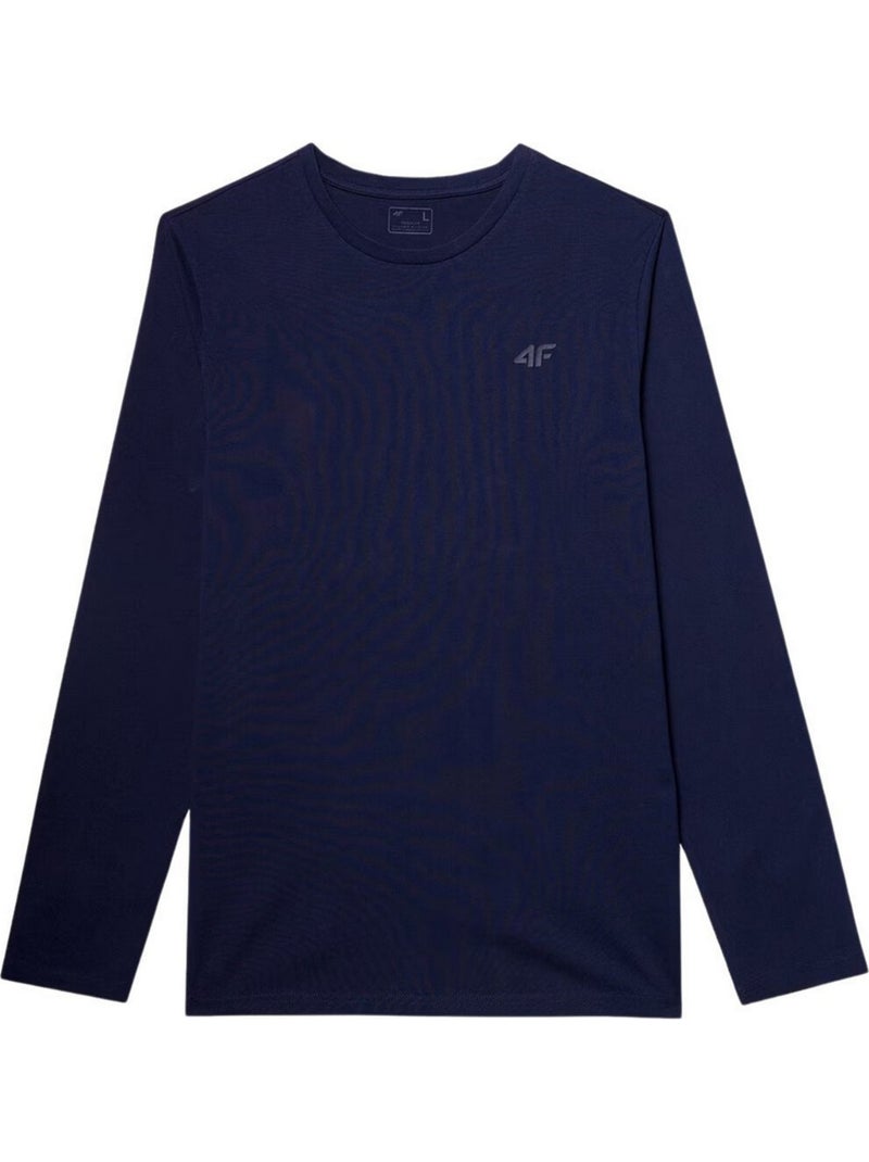 T-shirt manches longues wmm00tlonm375 - 4f Bleu marine - Kiabi