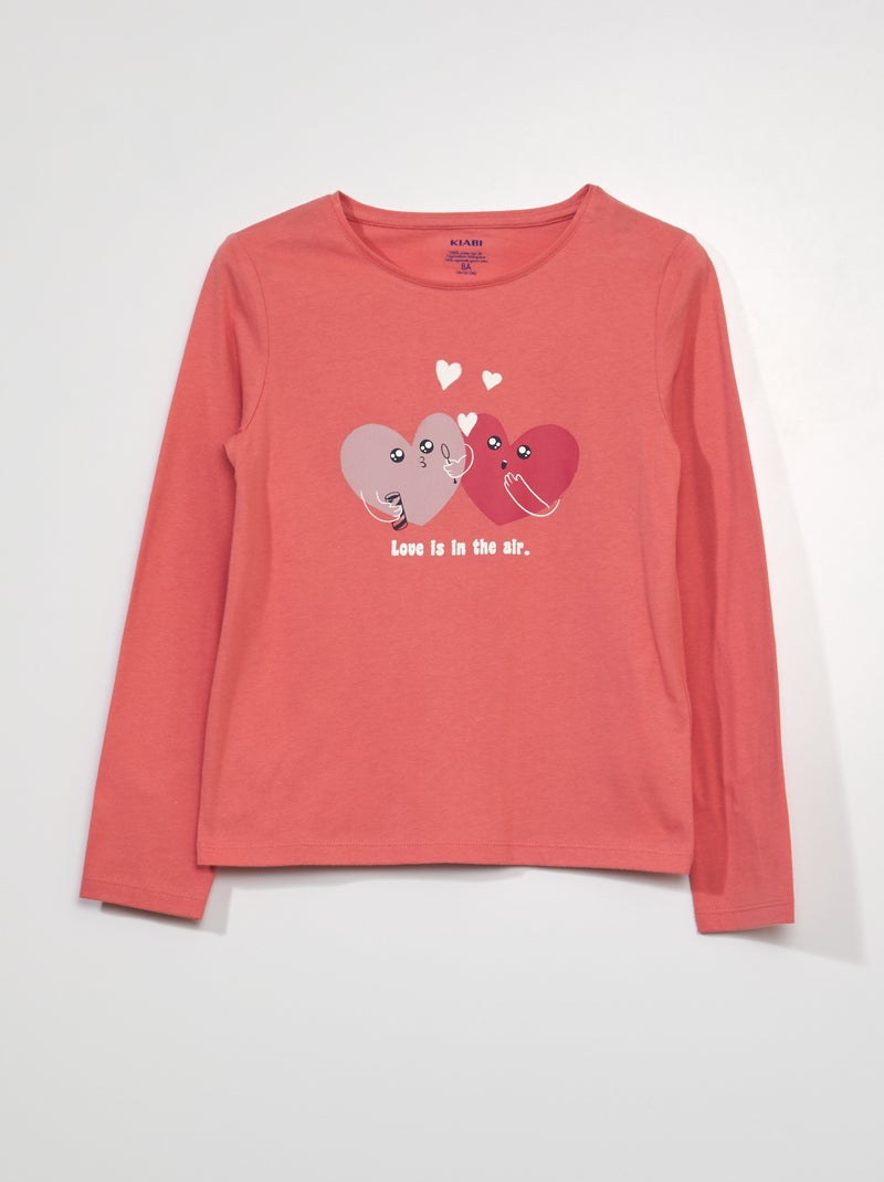 T-shirt manches longues W_PINKLOV - Kiabi