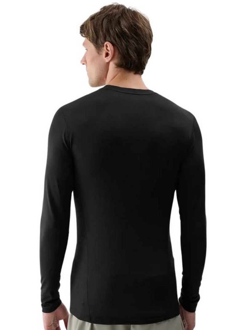T-shirt manches longues wss25tflom372 - 4f Noir - Kiabi