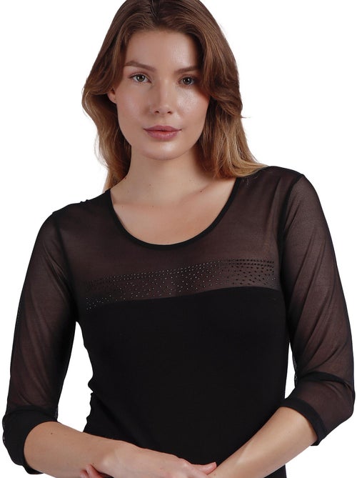 T-shirt manches mi-longues Piedras - Kiabi