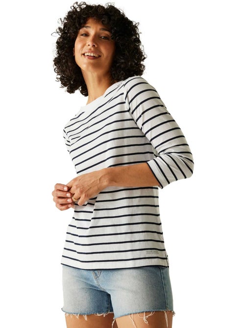 T-shirt manches ¾ motif/style à rayures baylette - regatta - Kiabi T-shirt manches ¾ motif/style à rayures baylette - regatta - Kiabi