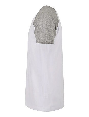 T-shirt manches raglan motif/style contrasté - build your brand