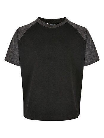T-shirt manches raglan motif/style contrasté - urban classics