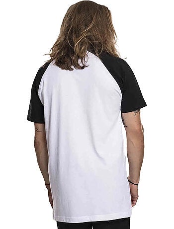 T-shirt manches raglan motif/style ramones circle - merchcode
