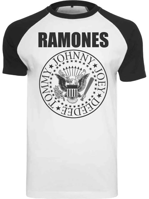 T-shirt manches raglan motif/style ramones circle - merchcode - Kiabi