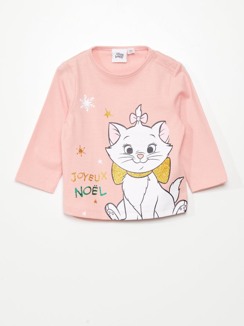 T-shirt 'Marie' des 'Aristochats' Rose - Kiabi