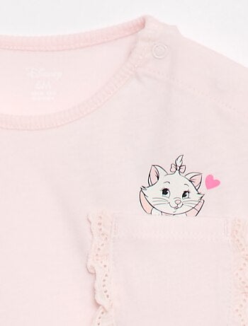 T-shirt 'Disney' à manches courtes et poche volantée