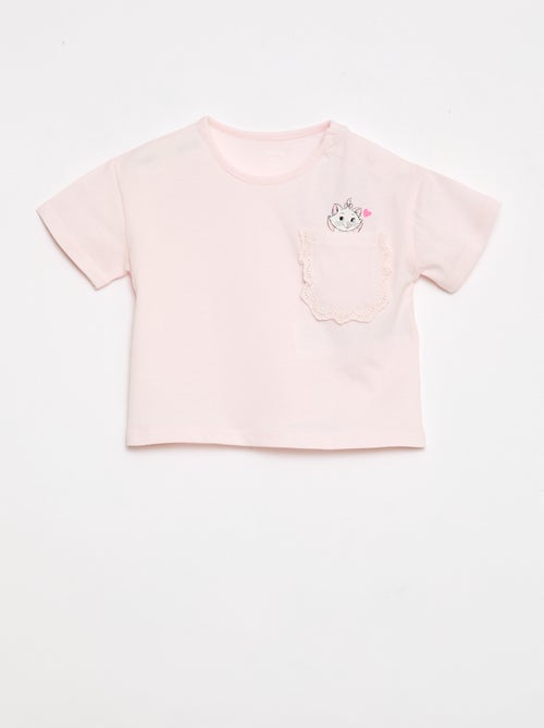 T-shirt 'Marie' 'Disney' à manches courtes et poche volantée - Kiabi