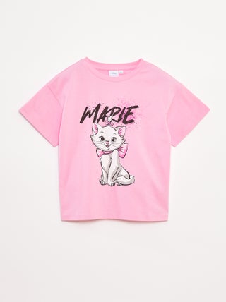T-shirt 'Marie' 'Disney' manches courtes