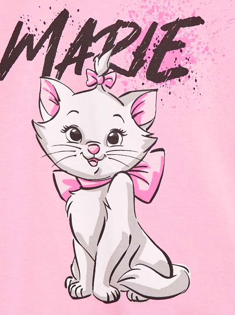 T-shirt 'Marie' 'Disney' manches courtes Rose - Kiabi