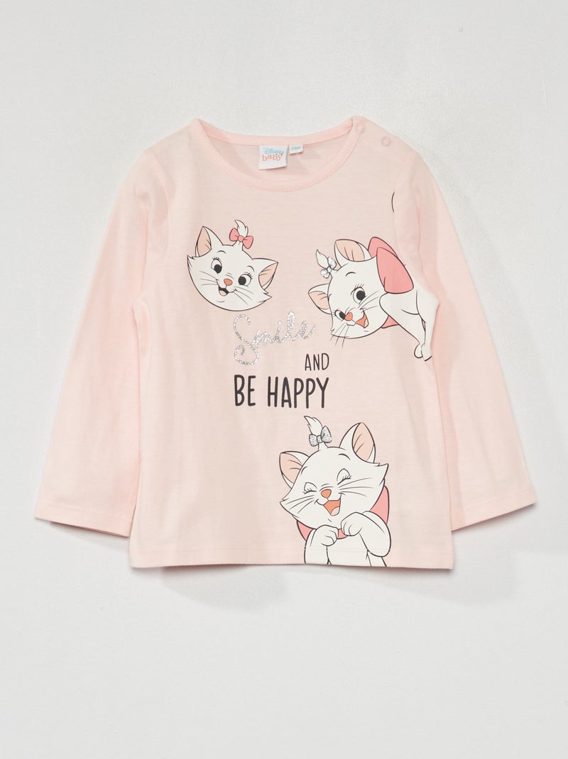 T-shirt 'Marie' 'Disney' Rose - Kiabi