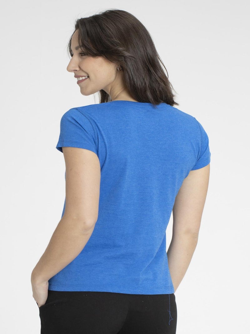 T-shirt Marine   Avec Col Rond | Gerard Pasquier Bleu foncé - Kiabi