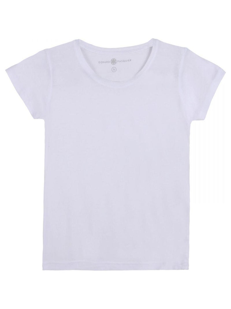 T-Shirt MARINE Blanc T-shirt rond Blanc - Kiabi