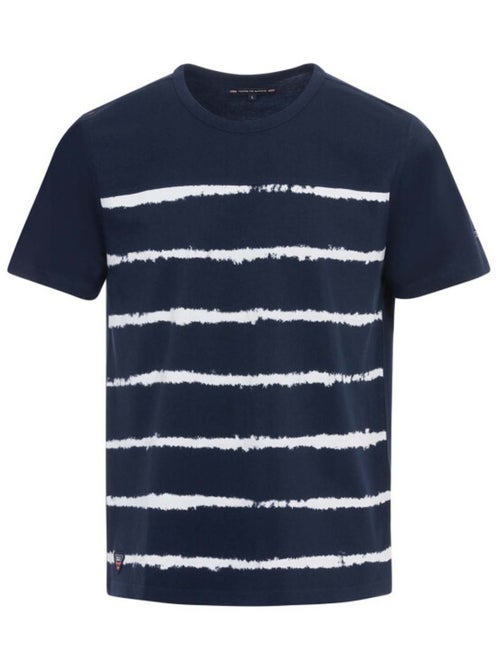 T-shirt marine rayé Homme tie and dye - Kiabi