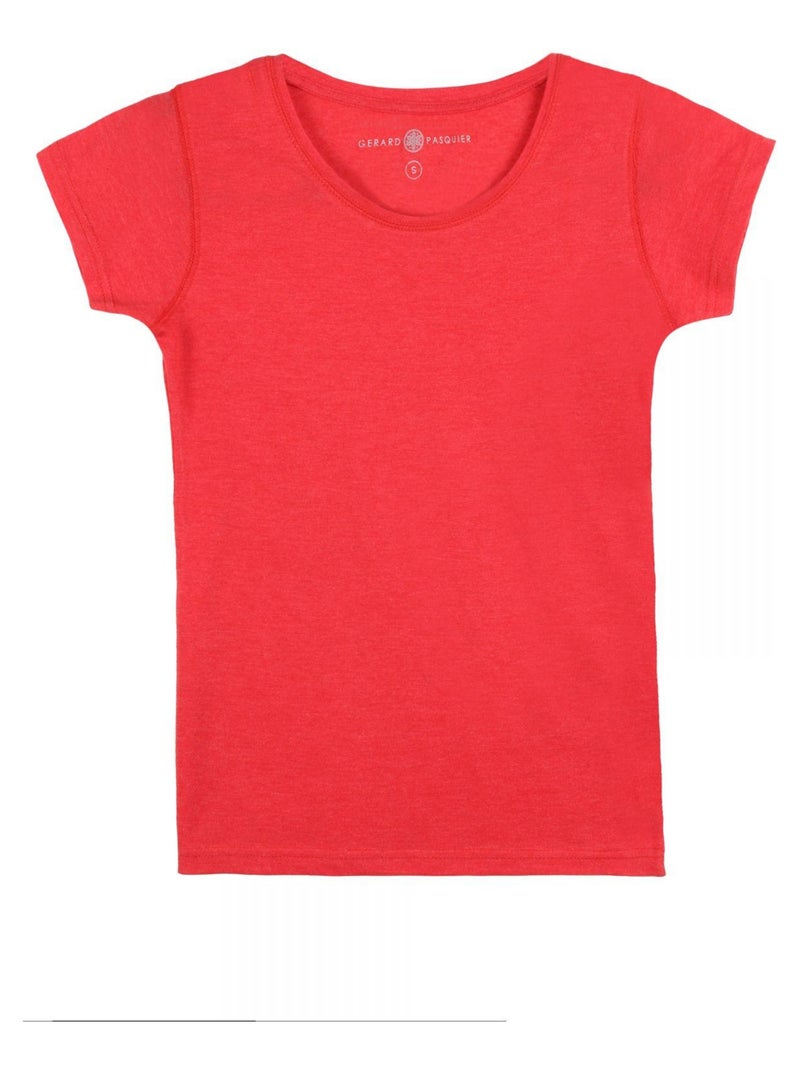 T-Shirt MARINE Rouge T-shirt rond Rouge - Kiabi