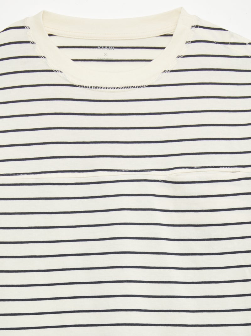 T-shirt marinière - collection facile à enfiler Marinière - Kiabi