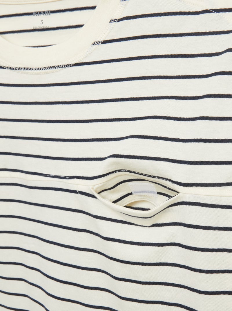 T-shirt marinière - collection facile à enfiler Marinière - Kiabi