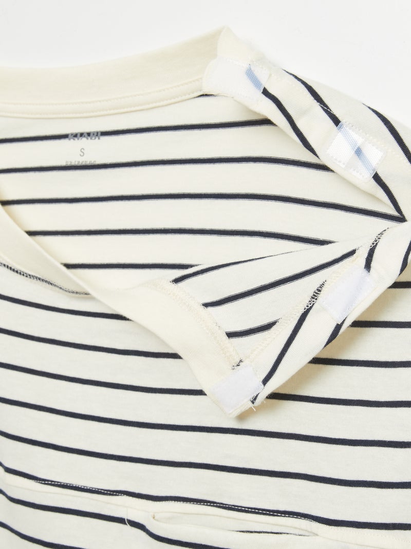 T-shirt marinière - collection facile à enfiler Marinière - Kiabi