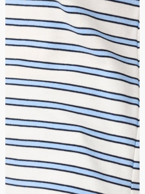 T-shirt marinière en mélange coton et modal - happy d. By damart - Kiabi