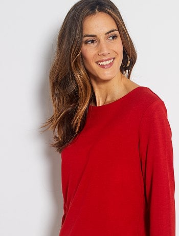 T-shirt marinière finition écaille - Kiabi